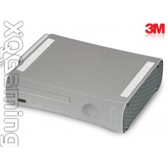 Xbox 360 skin Metallic Sterling Silver