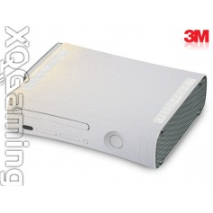 Xbox 360 skin Metallic White Gold Sparkle