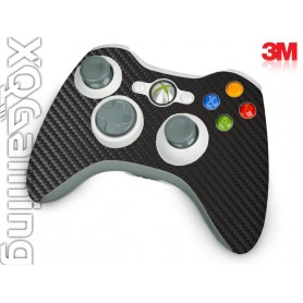 Xbox 360 Controller skin Carbon Fiber Zwart