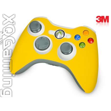 Xbox 360 Controller skin Glans Helder Geel