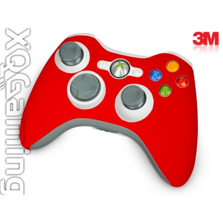 Xbox 360 Controller skin Gloss Hotrod Red