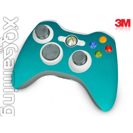 Xbox 360 Controller skin Metallic Atomic Teal