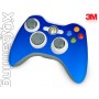 Xbox 360 Controller skin Metallic Blauw Fire