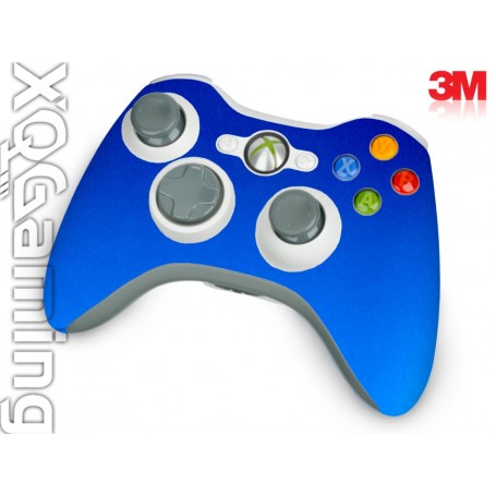 Xbox 360 Controller skin Metallic Blauw Fire