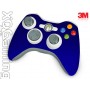 Xbox 360 Controller skin Metallic Blauw Rapsberry