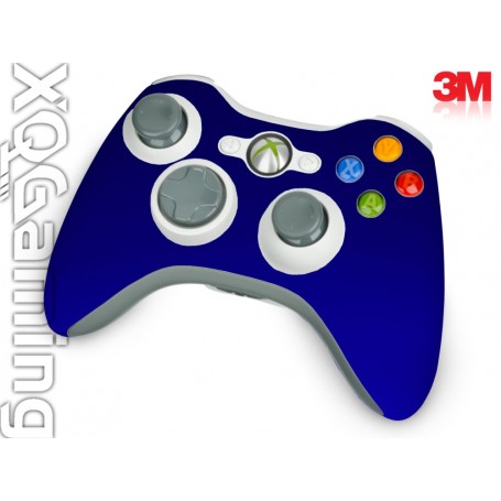 Xbox 360 Controller skin Metallic Blue Rapsberry