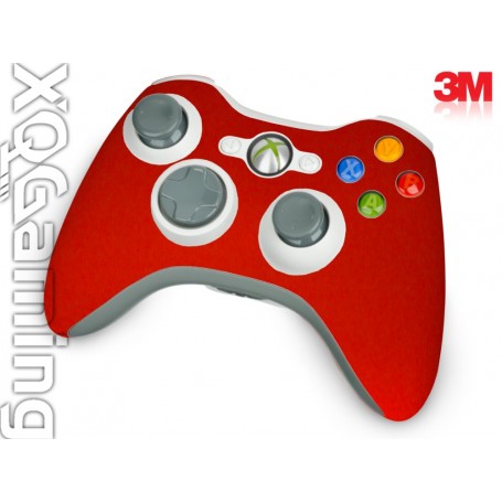 Xbox 360 Controller skin Metallic Dragon Fire Rood