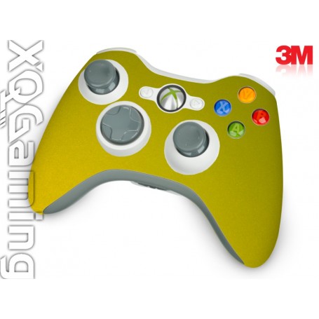 Xbox 360 Controller skin Metallic Lemon Sting