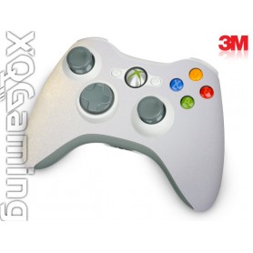 Xbox 360 Controller skin Metallic White Gold Sparkle