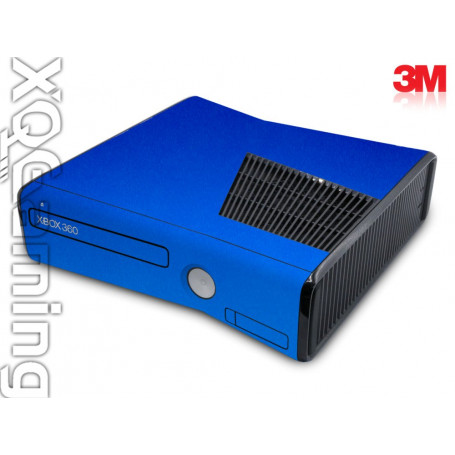 Xbox 360 S skin Metallic Blauw Fire