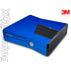 Xbox 360 S skin Metallic Blauw Fire