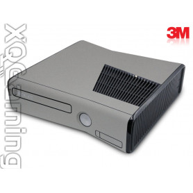 Xbox 360 S skin Metallic Sterling Silver