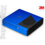 Xbox 360 E skin Metallic Blauw Fire