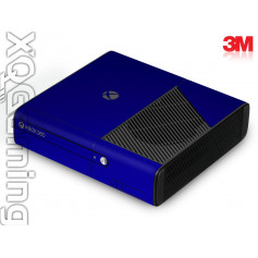 Xbox 360 E skin Metallic Blauw Rapsberry