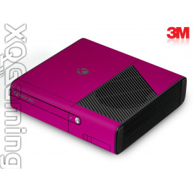 Xbox 360 E skin Metallic Fierce Fuchsia