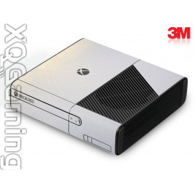 Xbox 360 E skin Metallic Wit Goud Sparkle