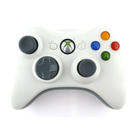 Xbox 360 Controller wit (grijze mic trim)