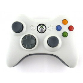 Xbox 360 Controller wit (zilveren mic trim)