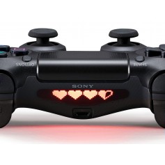 DS4 Lightbar Zelda 8 bit hearts